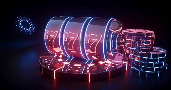 graphic of 777 slot machine